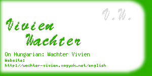 vivien wachter business card